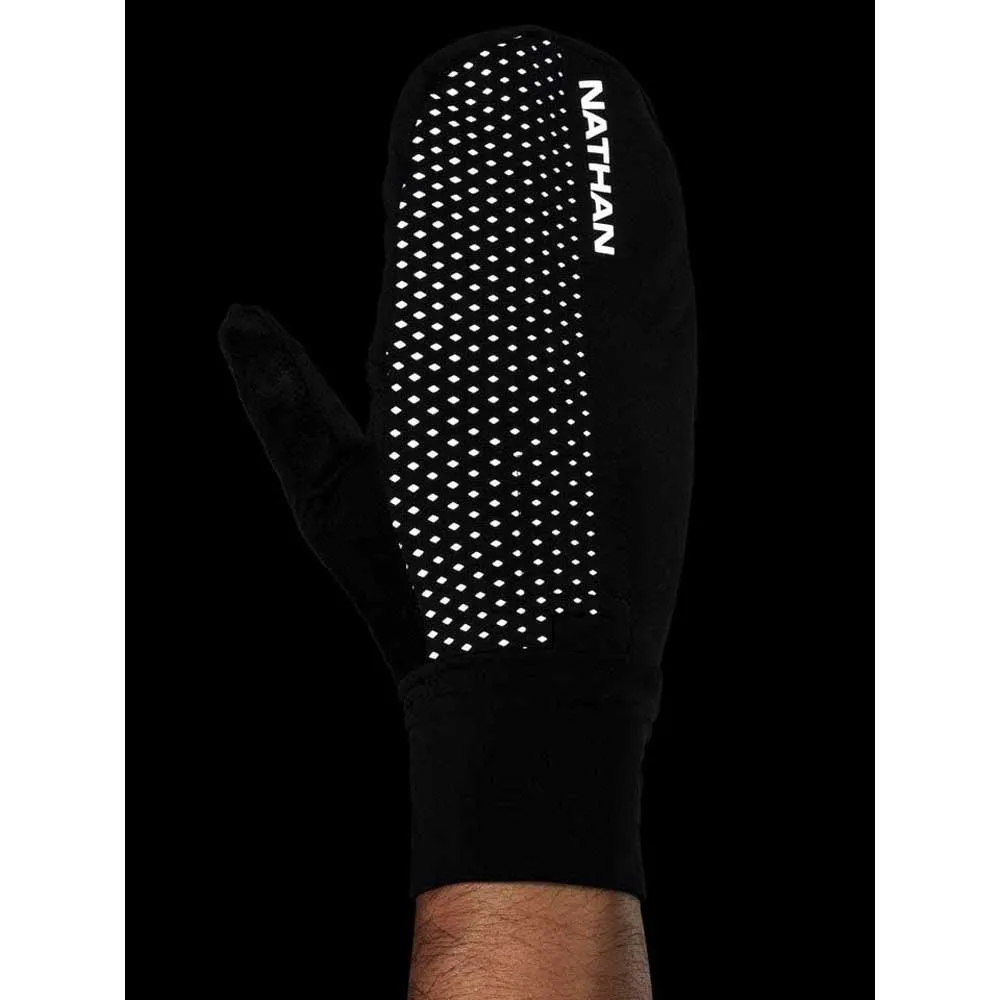 Nathan Hypernight Reflective Convertible Mitt Handskar male