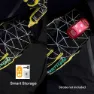 Nathan Hypernight Reflective Handskar, Black / vib. yellow