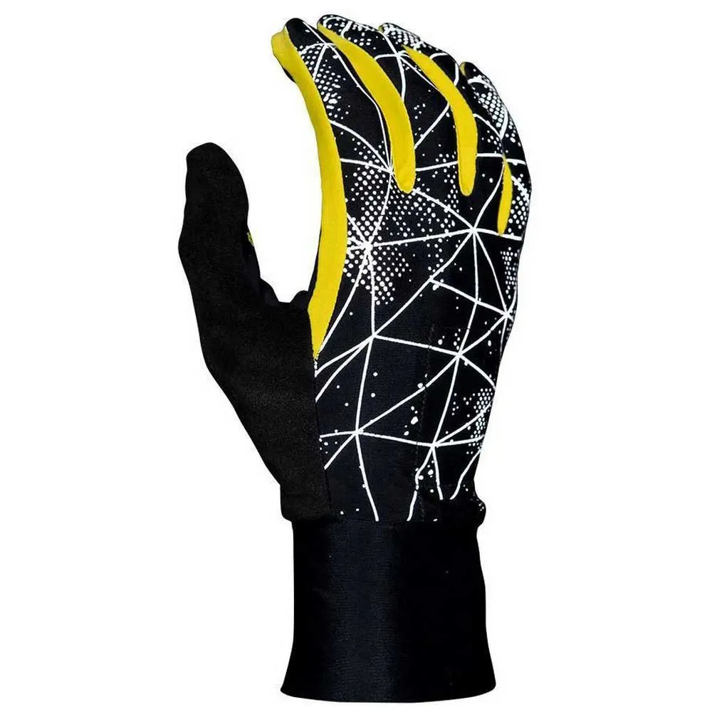 Nathan Hypernight Reflective Handskar, Black / vib. yellow