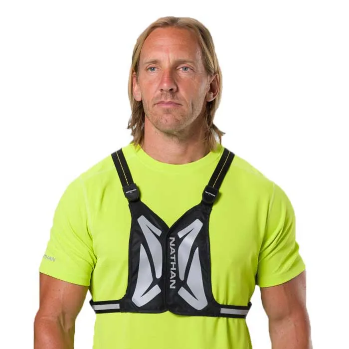 Nathan Laserljusvästficklampa, Black / high vis yellow, One Size