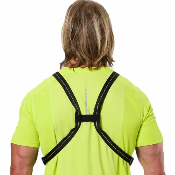 Nathan Laserljusvästficklampa, Black / high vis yellow, One Size