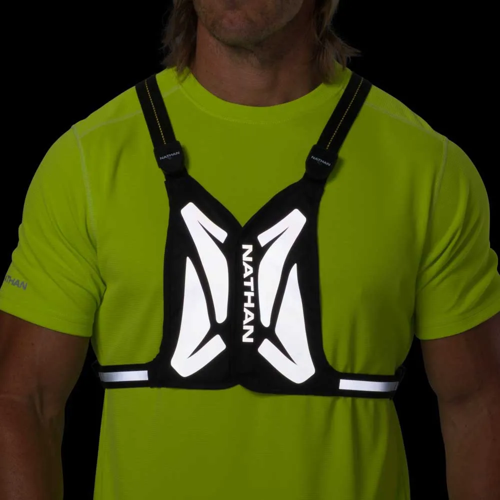 Nathan Laserljusvästficklampa, Black / high vis yellow, One Size