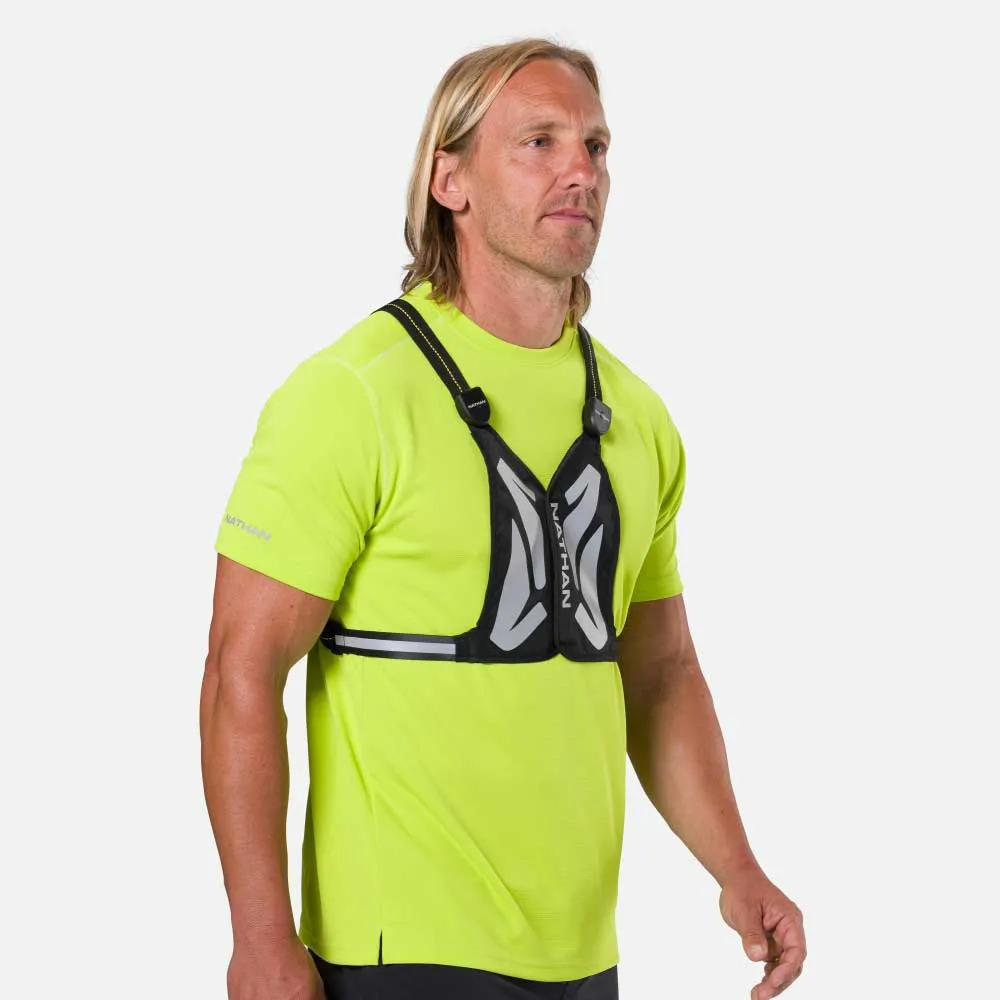 Nathan Laserljusvästficklampa, Black / high vis yellow, One Size