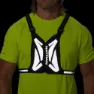 Nathan Laserljusvästficklampa, Black / high vis yellow, One Size