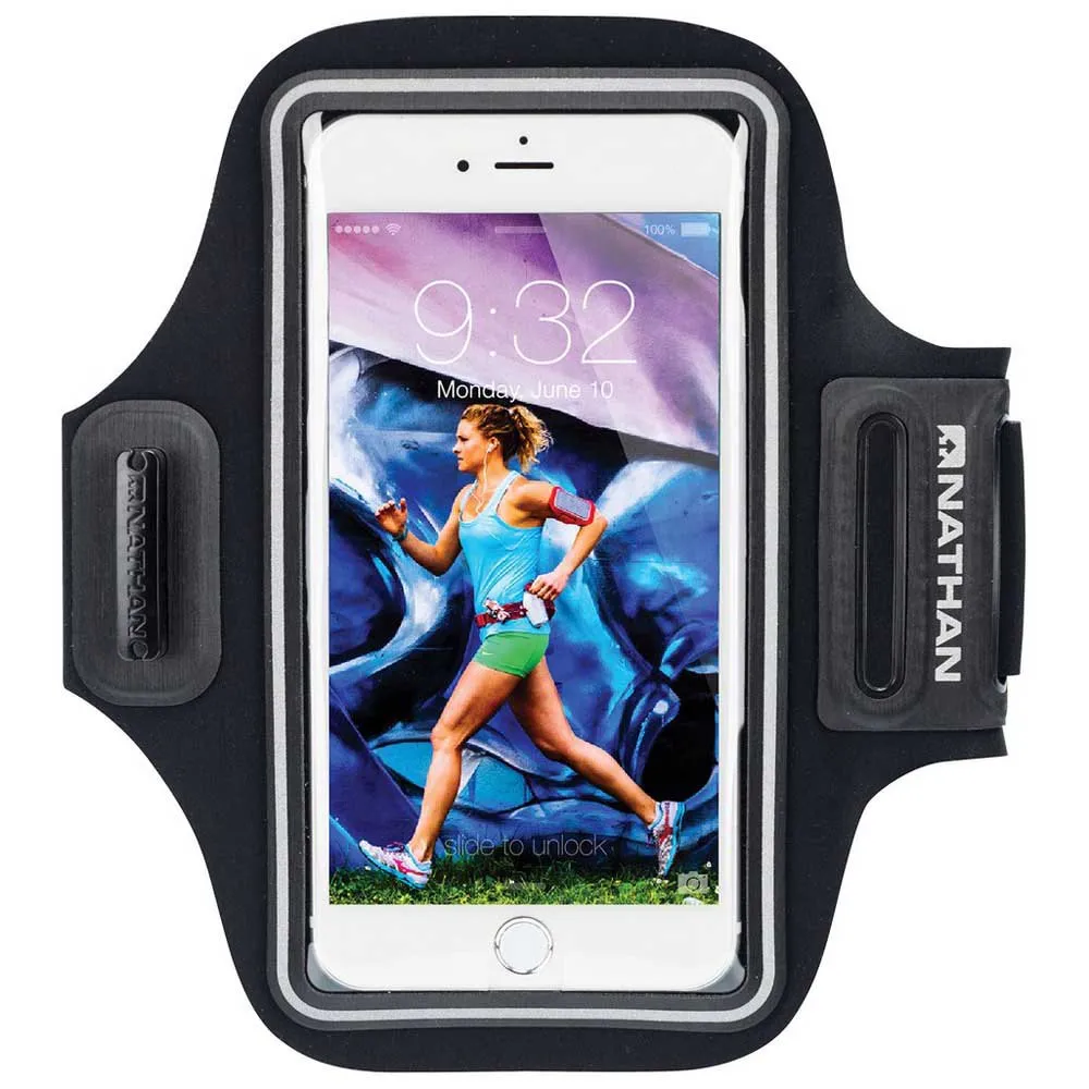 Nathan Stridesport Armband unisex, Black, One Size