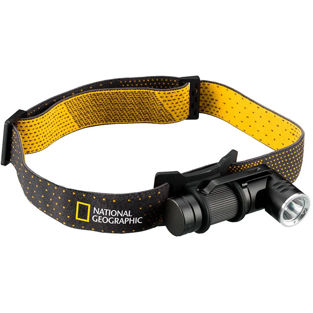 National Geographic 9082500 Uppladdningsbar Led-ficklampa, Black, One Size