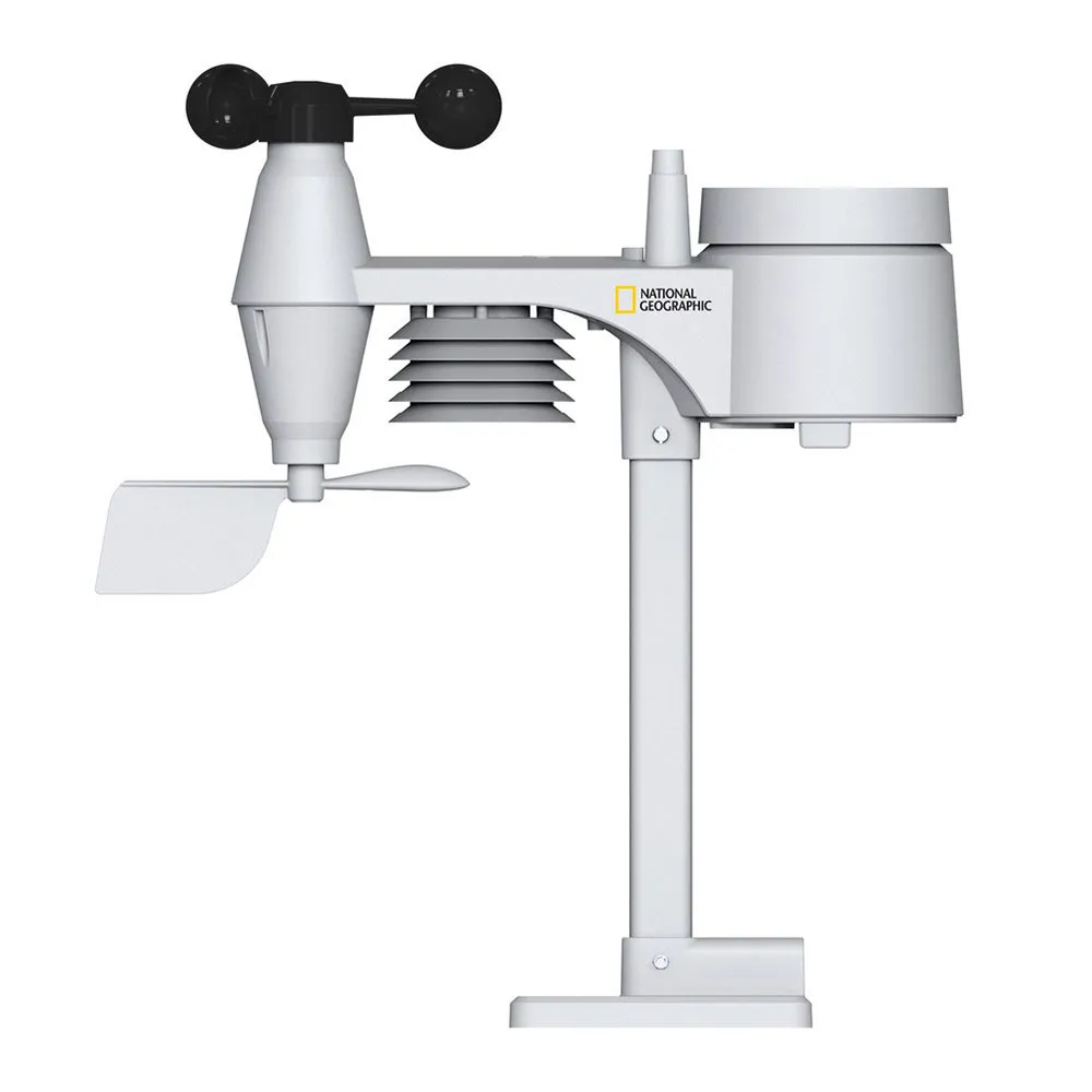 National Geographic Rc 5-in-1 Väderstation, Black / white, One Size, EU Plug 220V