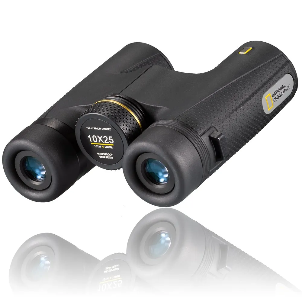 National Geographic Waterproof Compact 10x25 Kikare, Black, One Size