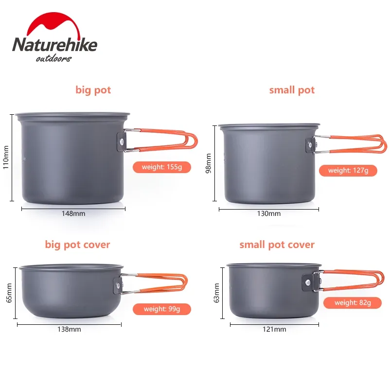 Naturehike Aluminiums Pannset