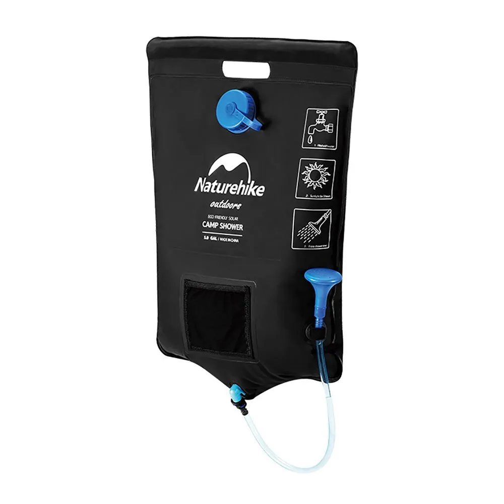 Naturehike Baltic 20l Solar Dusch, Black, One Size