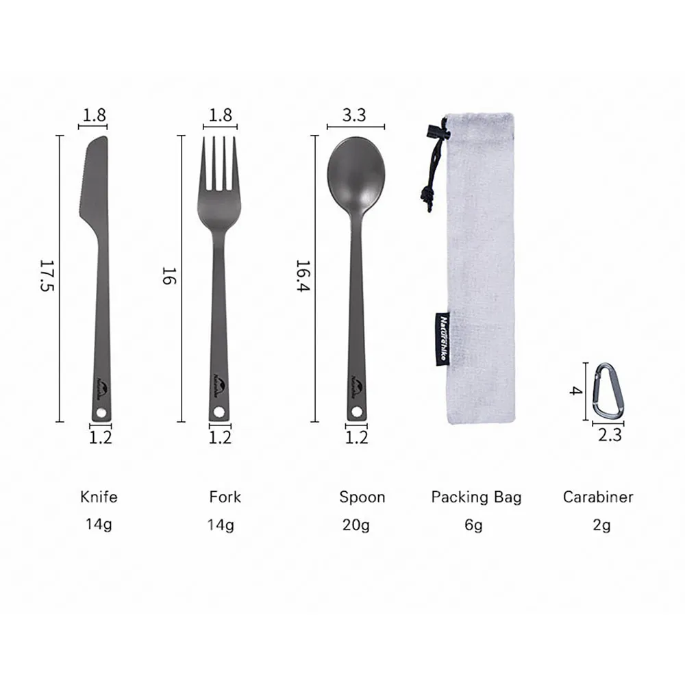 Naturehike Bestickset, Silver 01, One Size