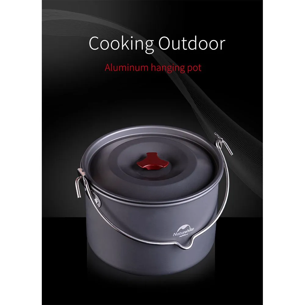 Naturehike Burrell 4l Kastrull, Grey, 4-6 people