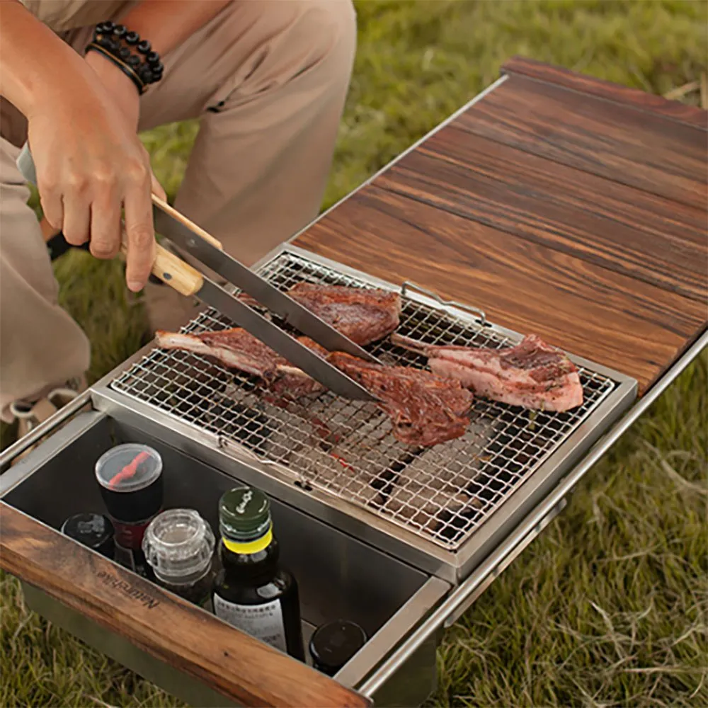 Naturehike Caines Grilldelsset, Brown, One Size