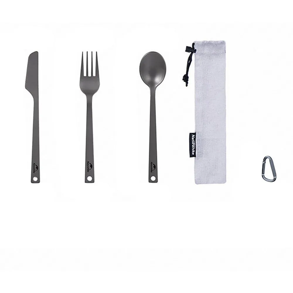 Naturehike Nobu Bestickset, Silver, One Size