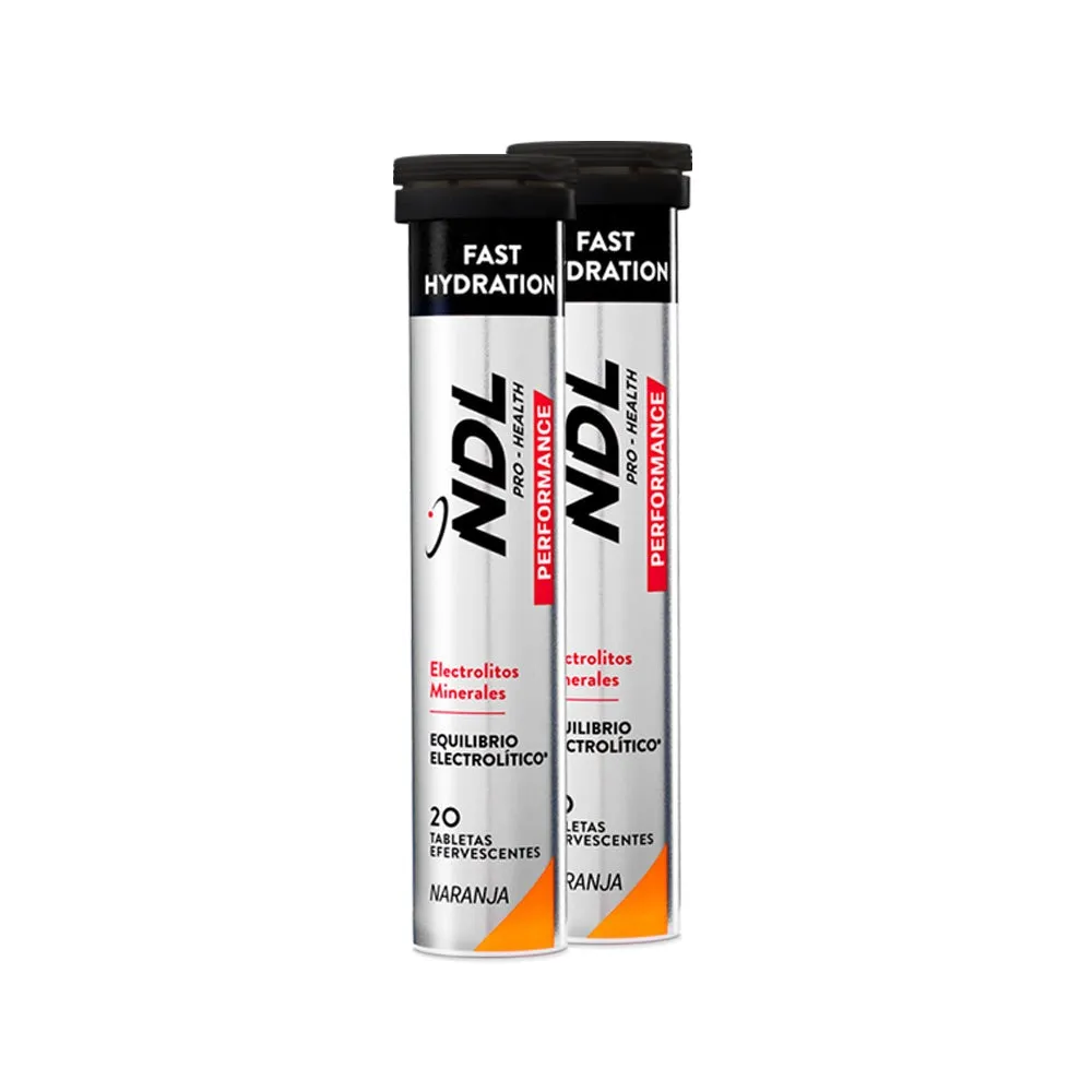Ndl Pro Health Fast Hydration Duplo Tabletter Apelsin 40 Enheter, One size