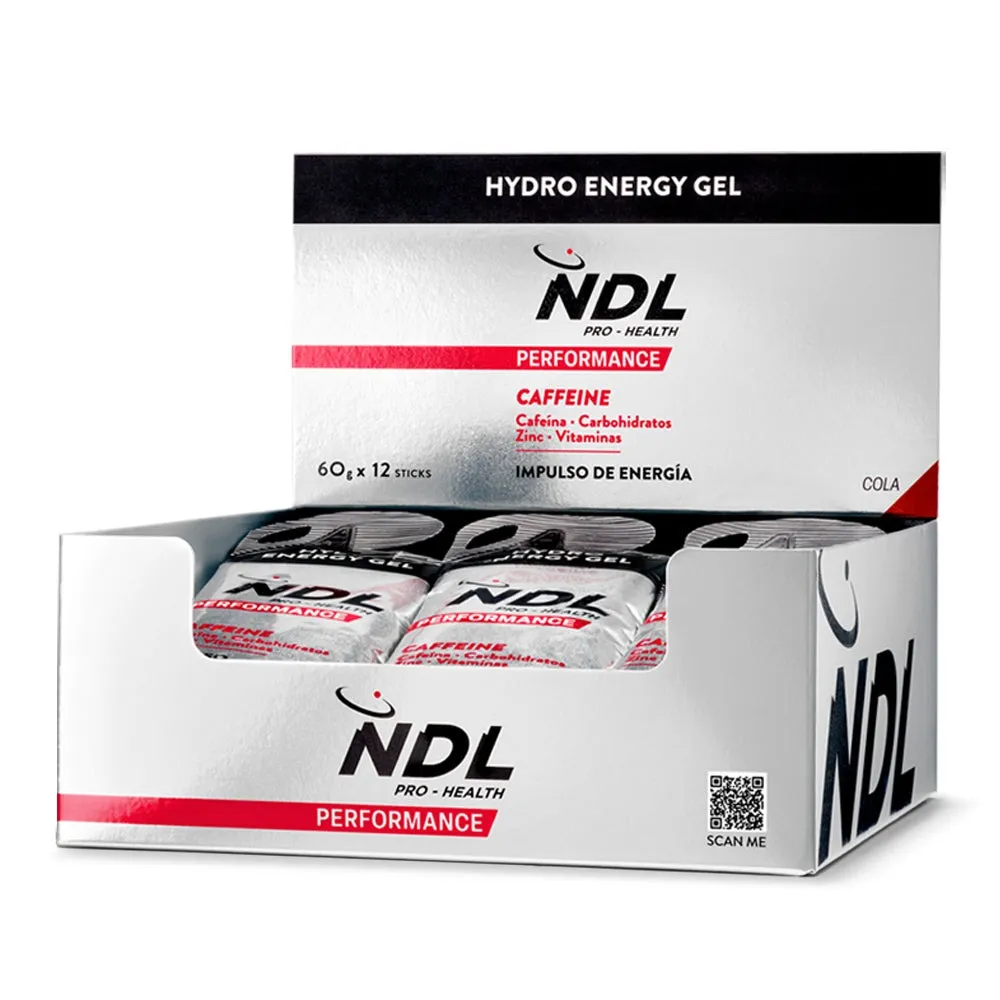 Ndl Pro Health Hydro Energy Gel+caffeine Låda Med Energigeler Cola 60g 12 Enheter, One size Ndl Pro Health Hydro Energy Gel+caffeine Låda Med Energigeler Cola 60g 12 Enheter, One size