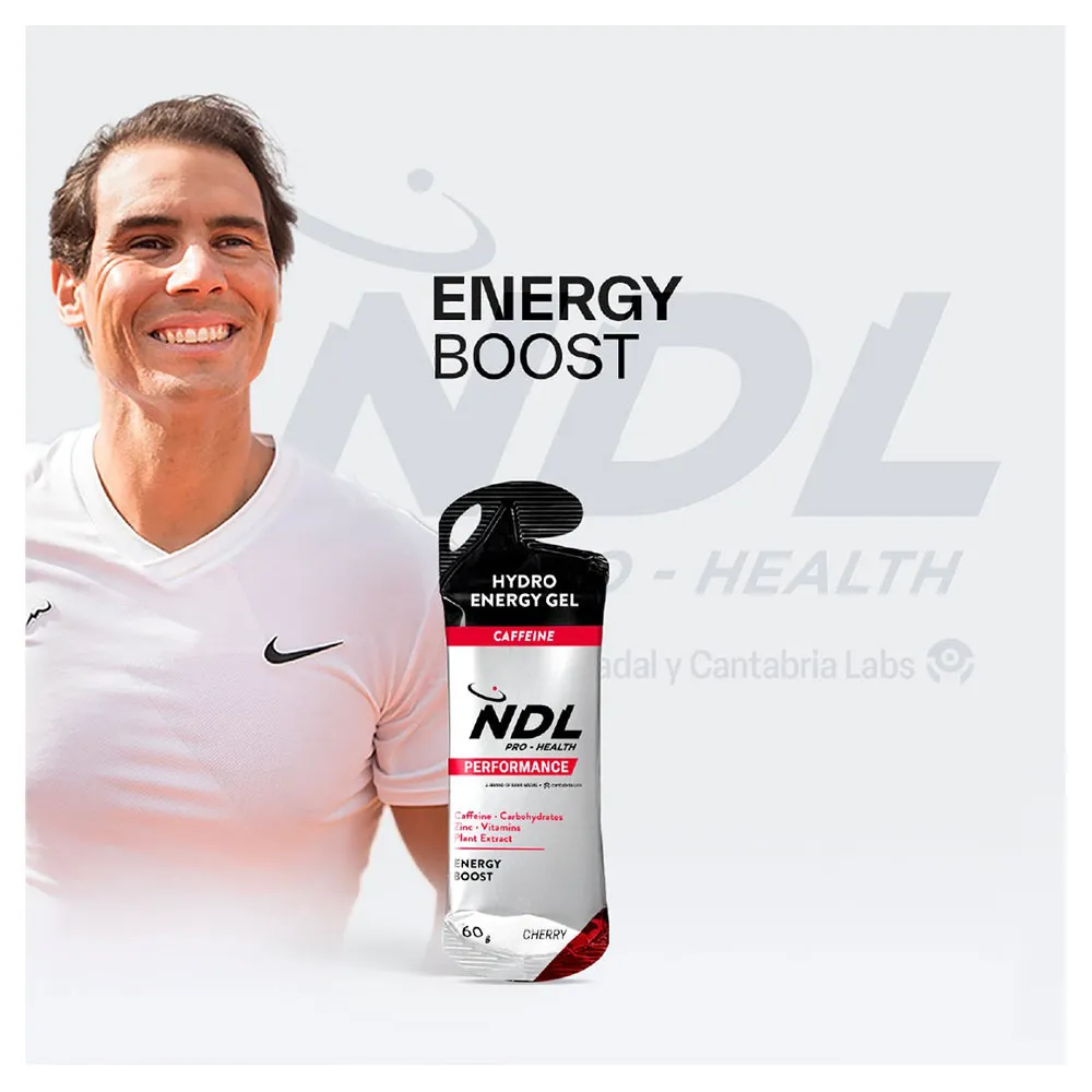 Ndl Pro Health Hydro Energy Gel+caffeine Låda Med Energigeler Körsbär 60g 12 Enheter, One size