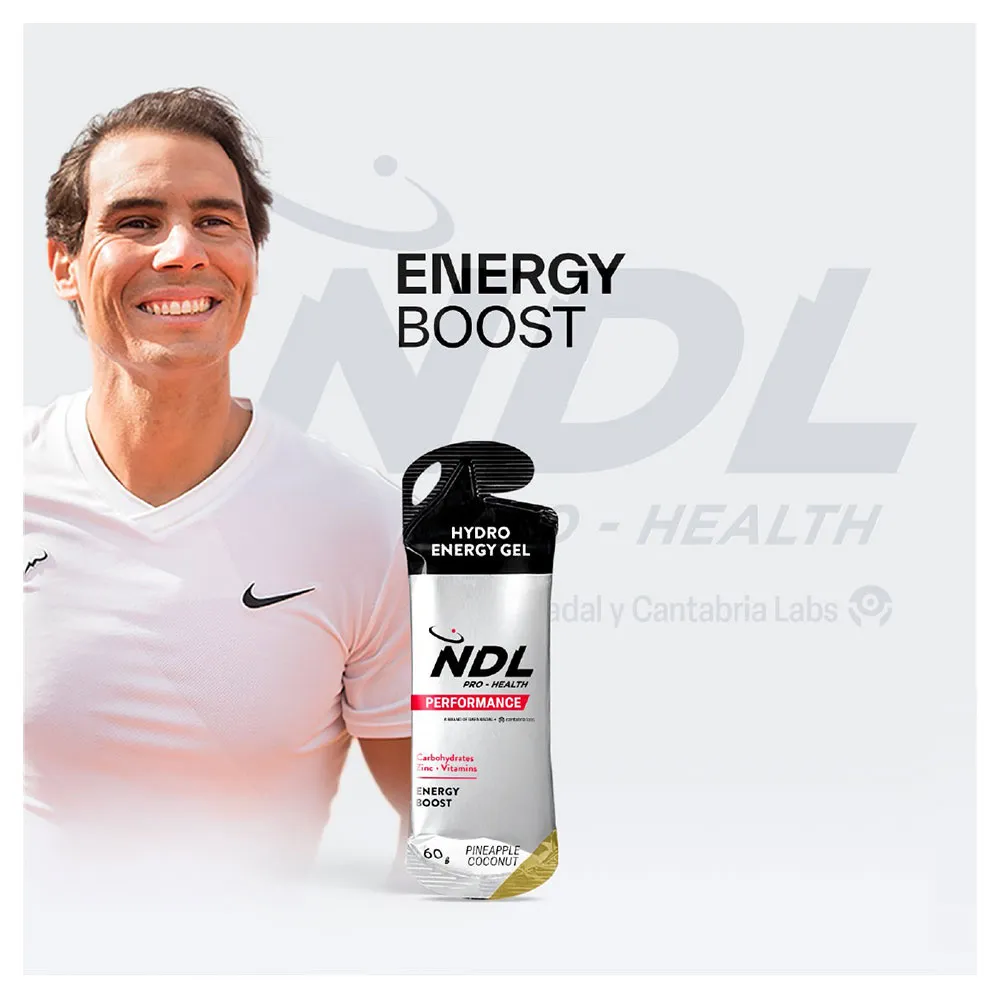 Ndl Pro Health Hydro Energy Gel Låda Med Energigeler Ananas Och Kokosnöt Koffein 60g 12 Enheter, One size Ndl Pro Health Hydro Energy Gel Låda Med Energigeler Ananas Och Kokosnöt Koffein 60g 12 Enheter, One size
