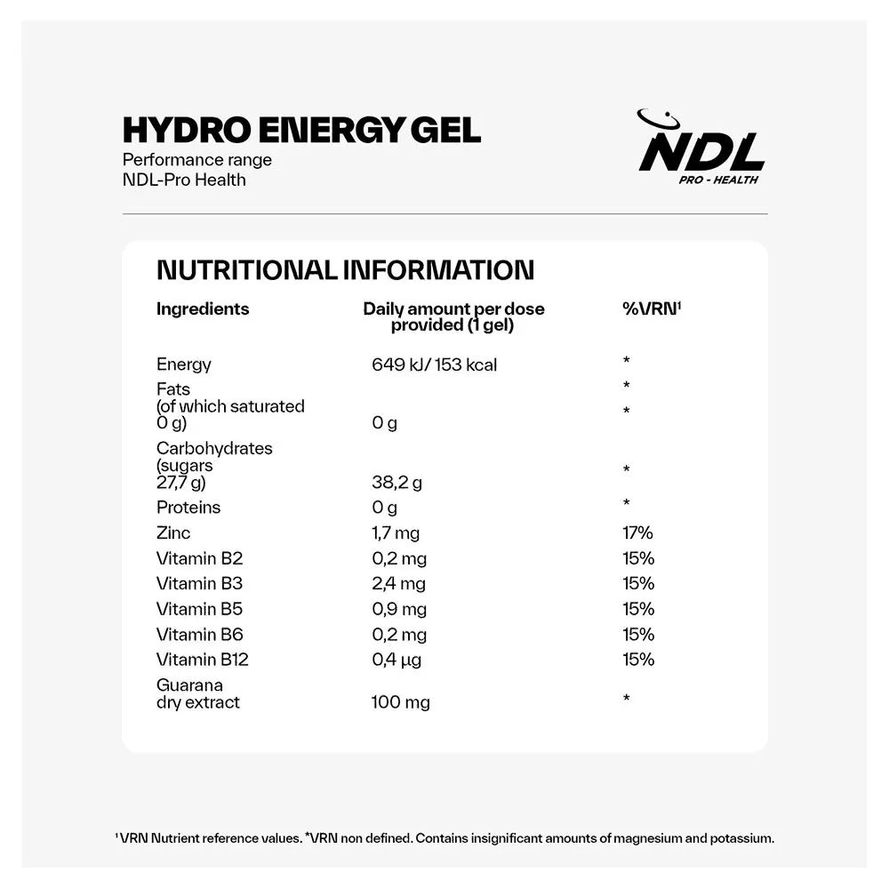 Ndl Pro Health Hydro Energy Gel Låda Med Energigeler Ananas Och Kokosnöt Koffein 60g 12 Enheter, One size Ndl Pro Health Hydro Energy Gel Låda Med Energigeler Ananas Och Kokosnöt Koffein 60g 12 Enheter, One size