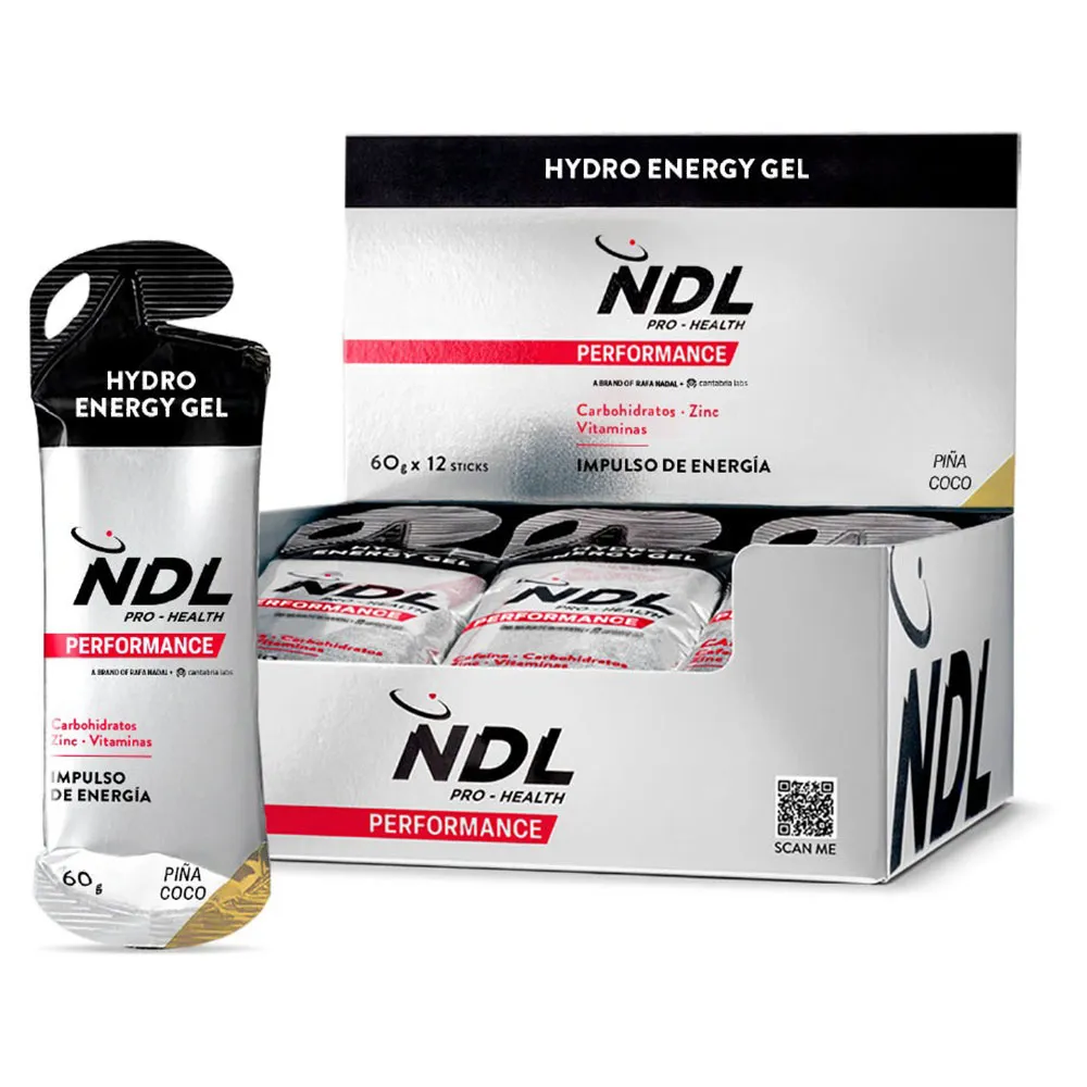Ndl Pro Health Hydro Energy Gel Låda Med Energigeler Ananas Och Kokosnöt Koffein 60g 12 Enheter, One size Ndl Pro Health Hydro Energy Gel Låda Med Energigeler Ananas Och Kokosnöt Koffein 60g 12 Enheter, One size