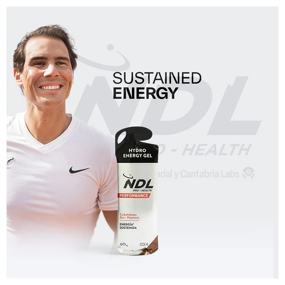 Ndl Pro Health Hydro Energy Gel Låda Med Energigeler Cola 60g 12 Enheter, One size