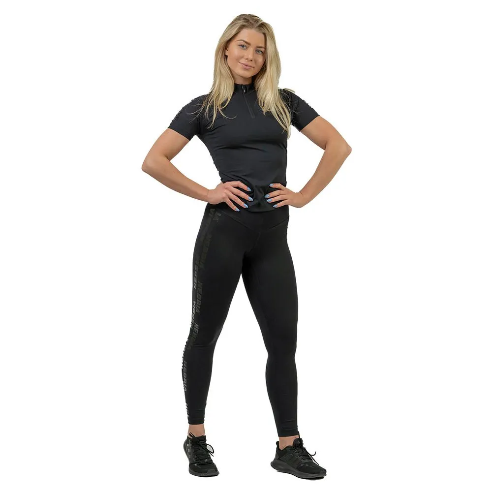 Nebbia Zipper Intense Ultimate Gold Compression Kortärmad Baslager