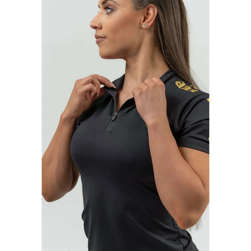 Nebbia Zipper Intense Ultimate Gold Compression Kortärmad Baslager Nebbia Zipper Intense Ultimate Gold Compression Kortärmad Baslager
