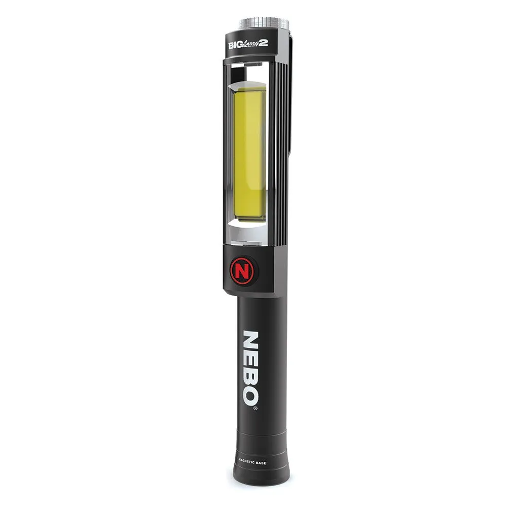Nebo Tools Big Larry 2-cob Ficklampa, Black, 500 Lumens