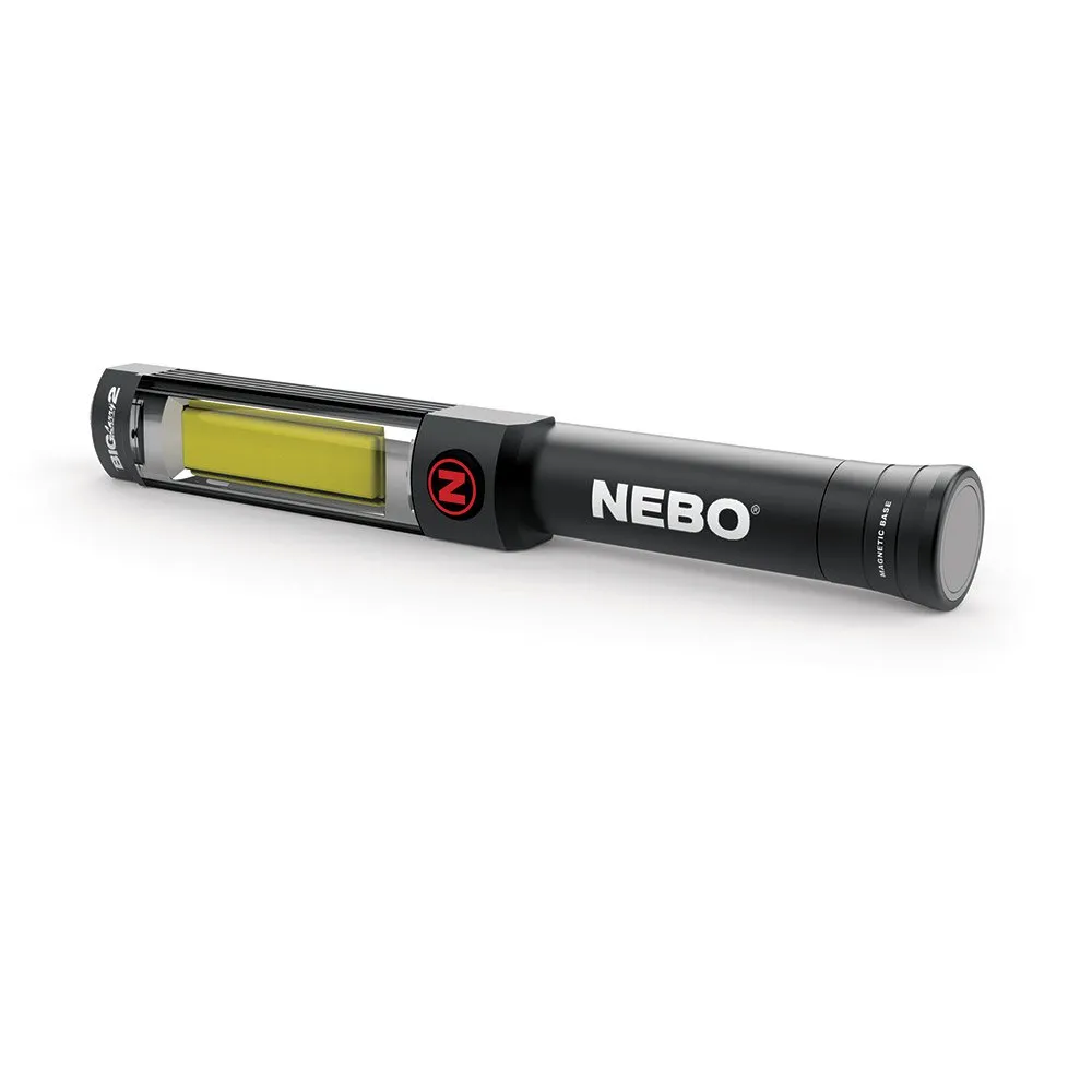 Nebo Tools Big Larry 2-cob Ficklampa, Black, 500 Lumens