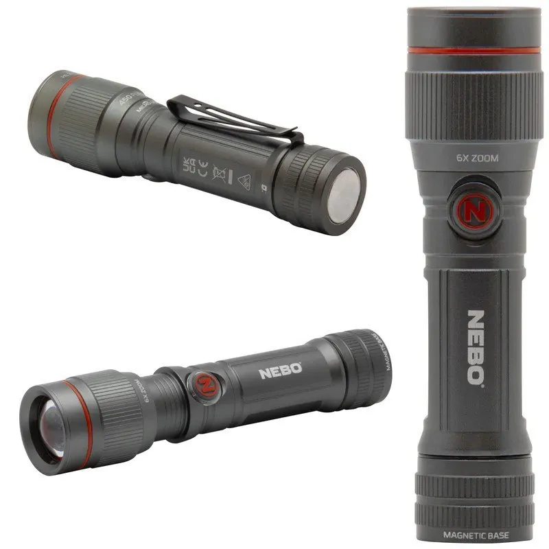 Nebo Tools Flex Ficklampa, Grey, 450 Lumens