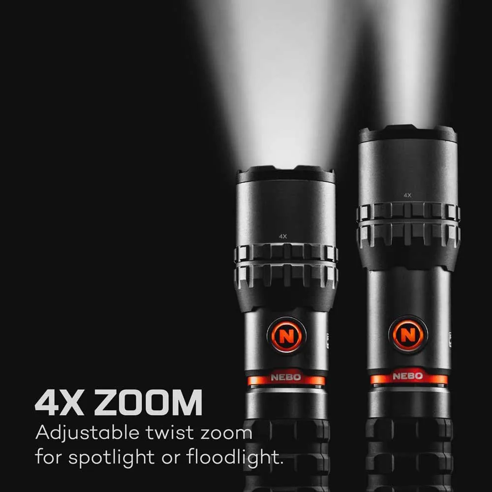 Nebo Tools Slyde King 2k Ficklampa, Black / orange, 2000 Lumens