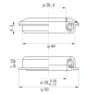 Neco Semi-integrerat Styrlager, Black, 1 1/8" / 44mm