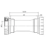 Neco Thread Vevlagerskoppar, Silver, 73mm