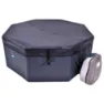 Netspa Octopus 193x73 Cm Varm Uppblåsbar Badbalja Med Externa Paneler unisex, Dark, 1000L