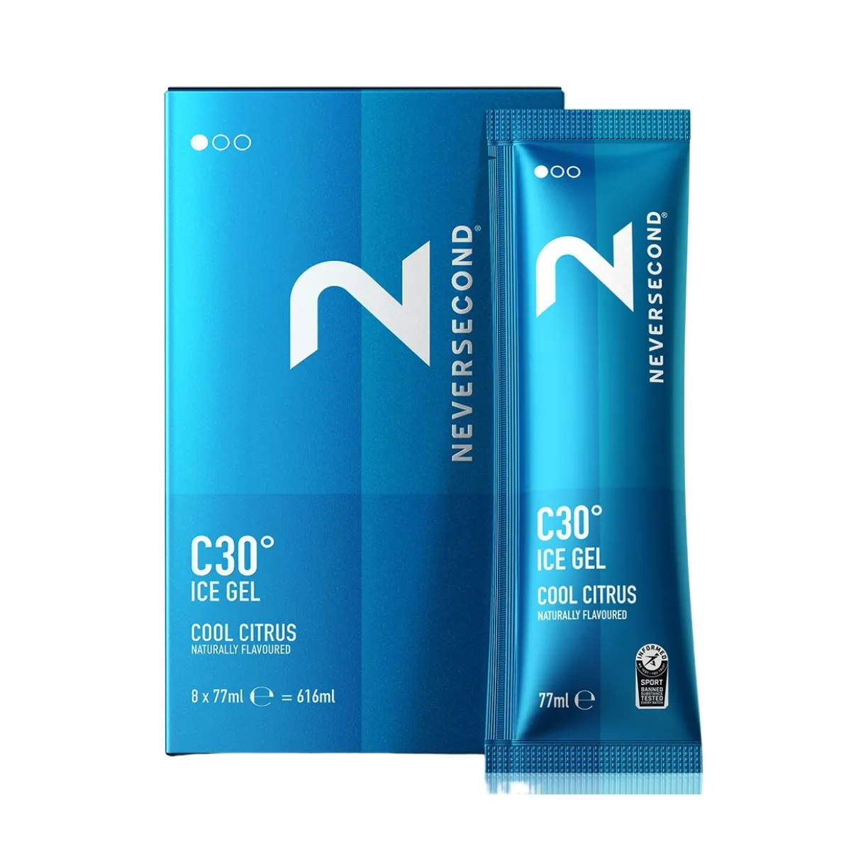 Neversecond C30 Ice Gel, Cool Citrus, 77ml Neversecond C30 Ice Gel, Cool Citrus, 77ml