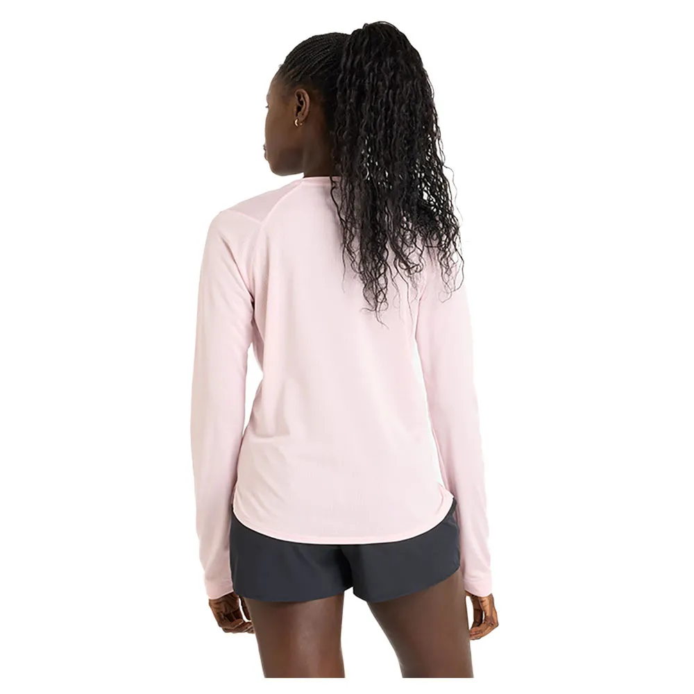 New Balance Athletics Long Sleeve T-shirt female, Rose sugar heather 689
