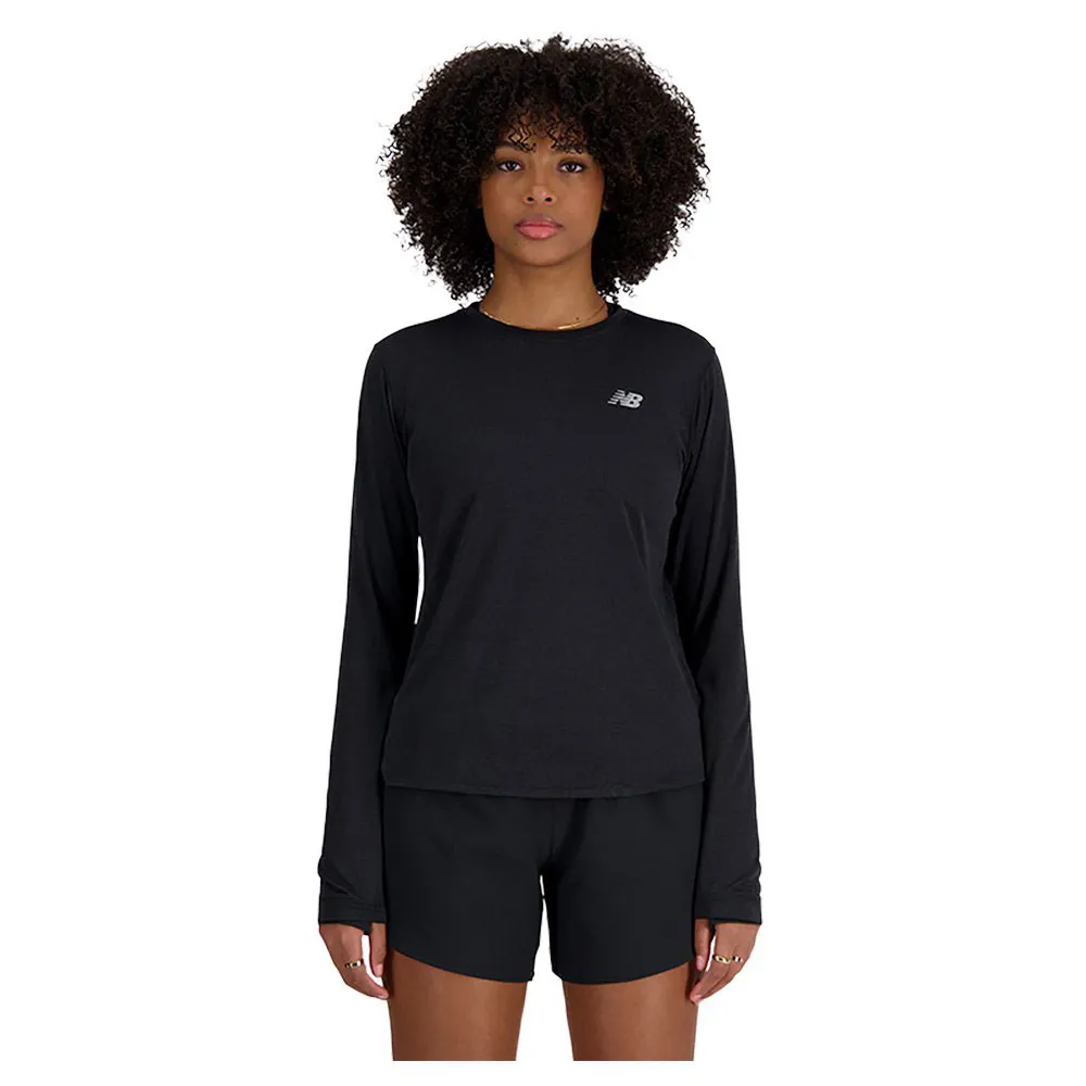 New Balance Athletics T-shirt Med Lång ärm female