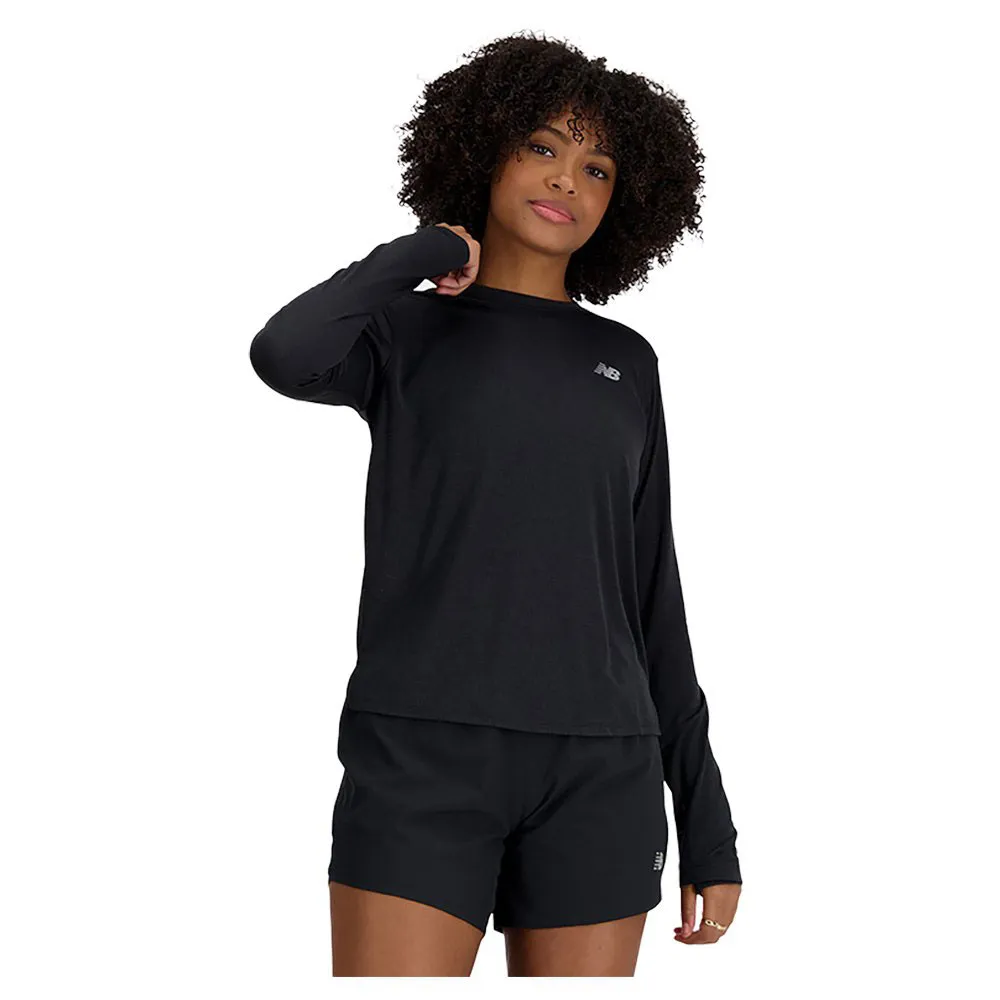New Balance Athletics T-shirt Med Lång ärm female