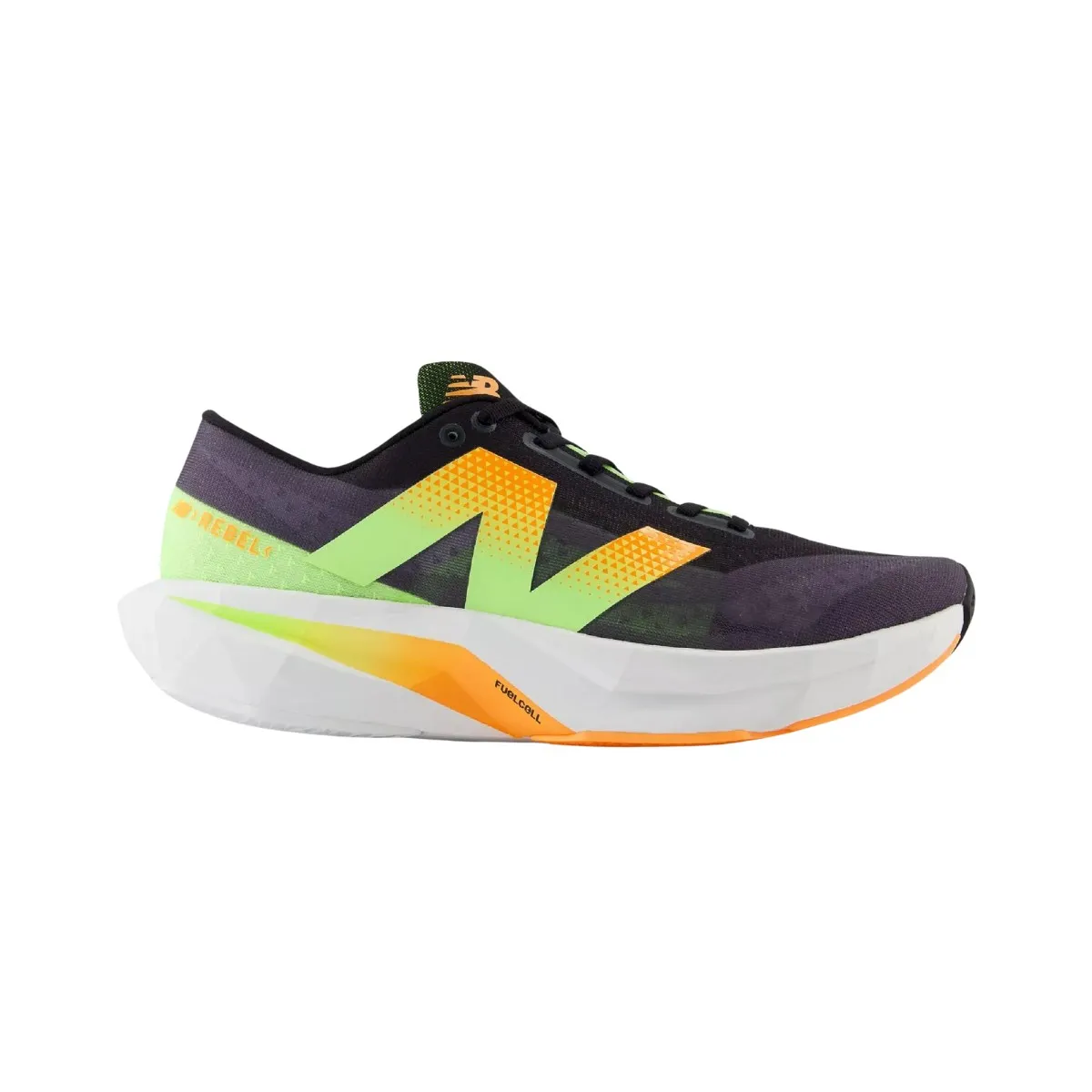 New Balance FuelCell Rebel v4 Shoes, Black orange green