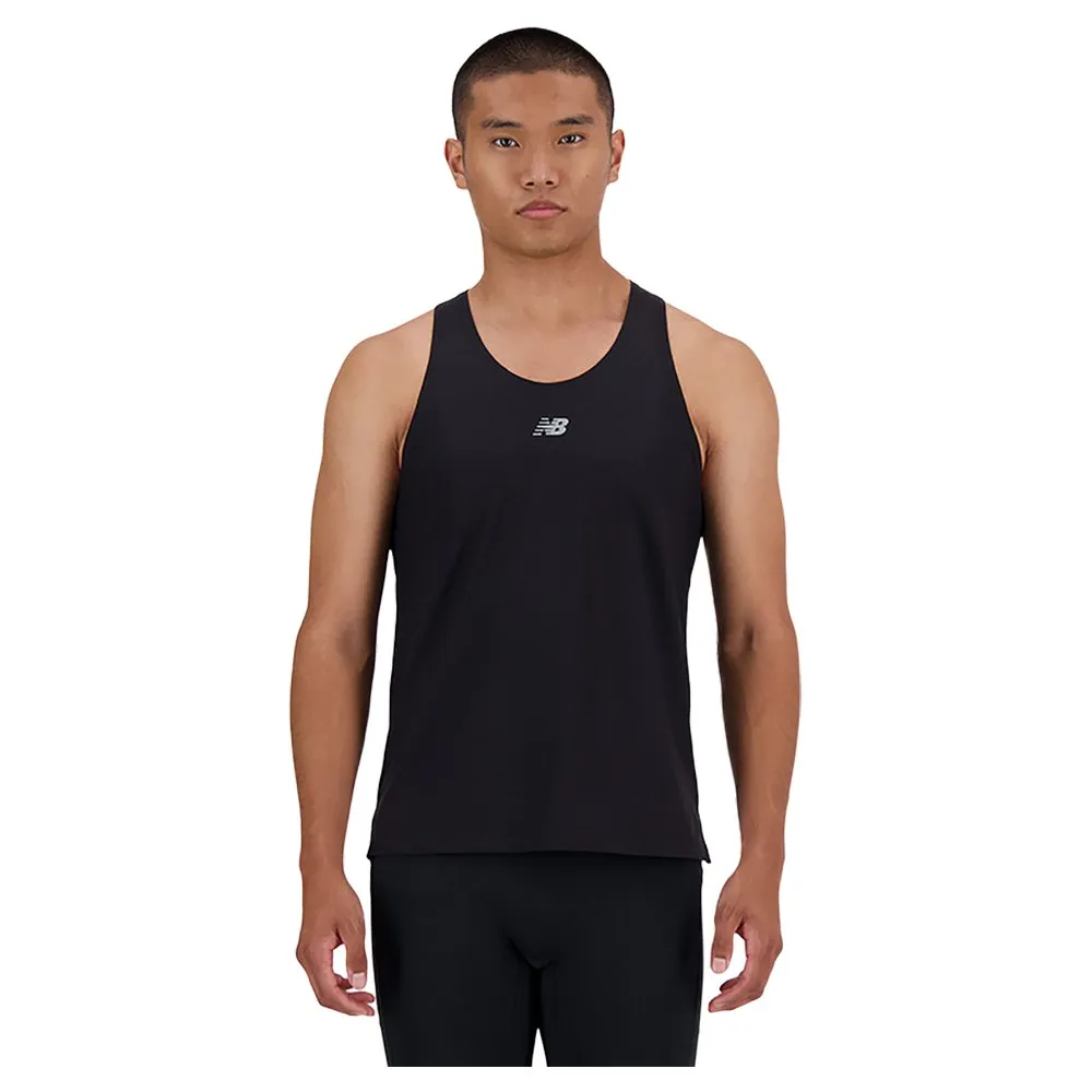 New Balance Jacquard ärmlös T-shirt male New Balance Jacquard ärmlös T-shirt male