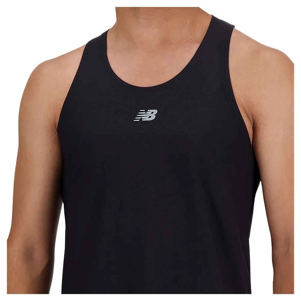 New Balance Jacquard ärmlös T-shirt male New Balance Jacquard ärmlös T-shirt male