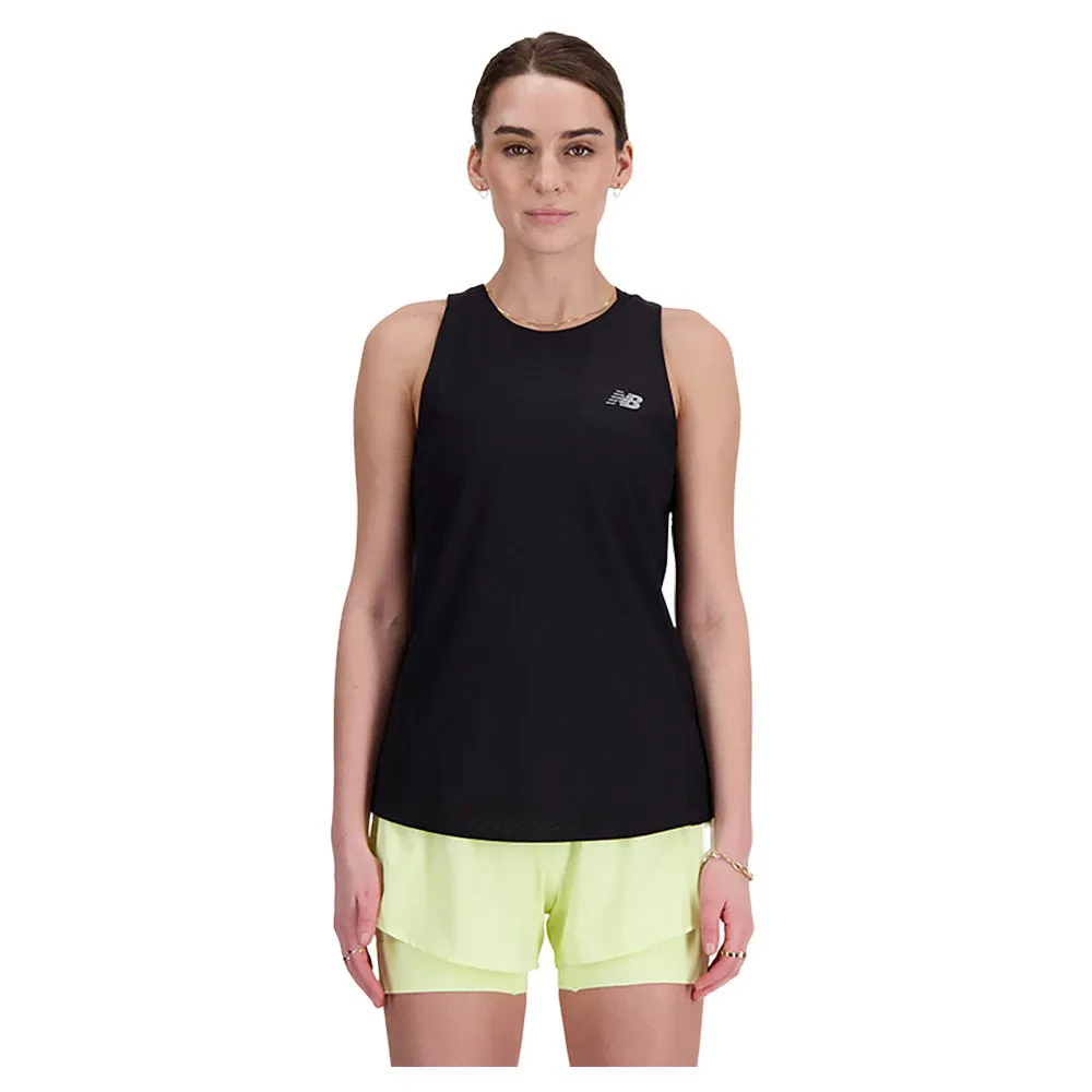 New Balance Jacquard Slim ärmlös T-shirt female