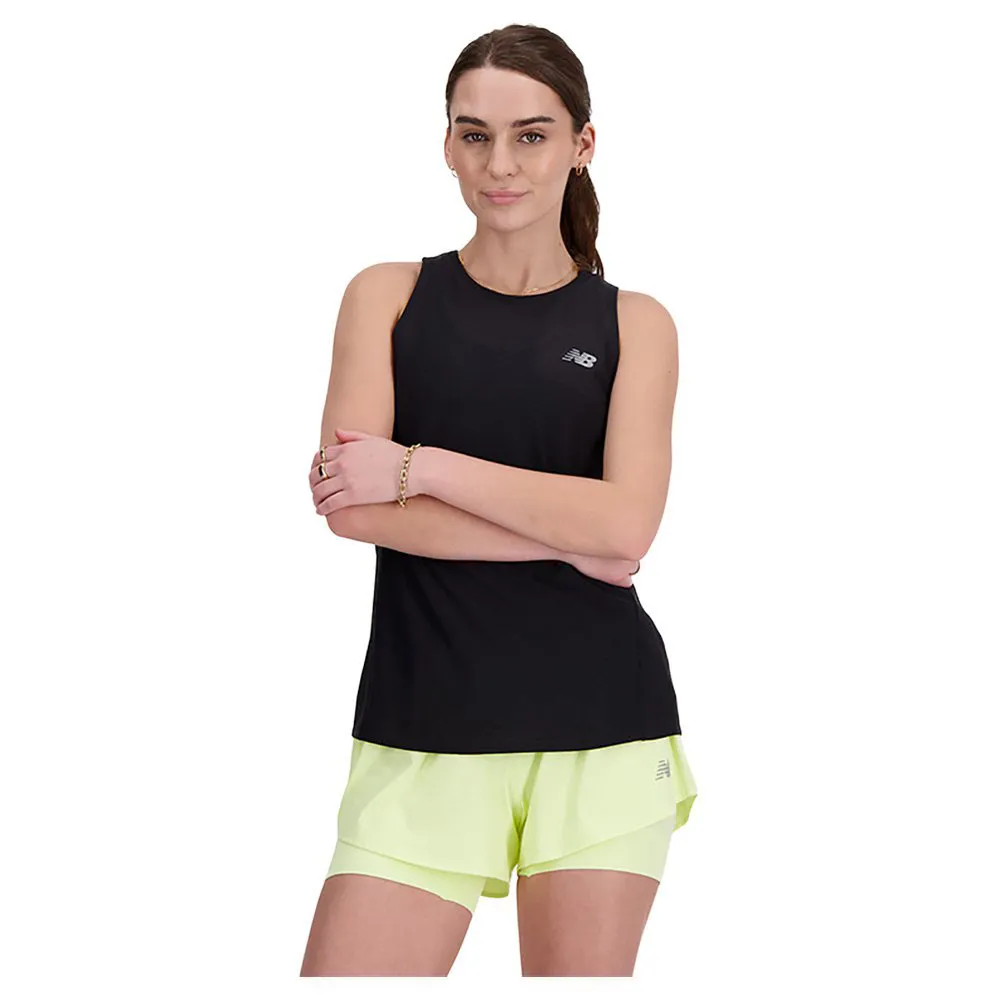 New Balance Jacquard Slim ärmlös T-shirt female