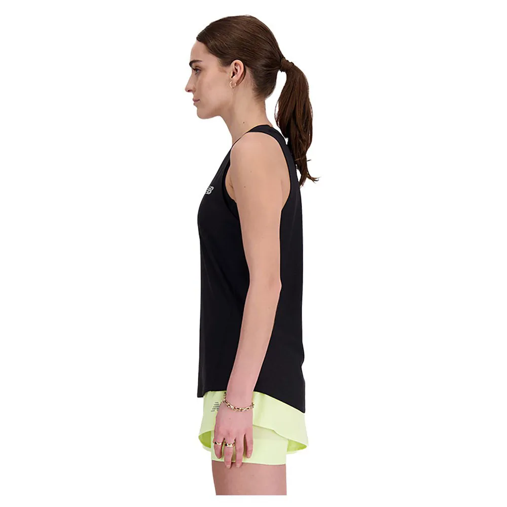 New Balance Jacquard Slim ärmlös T-shirt female