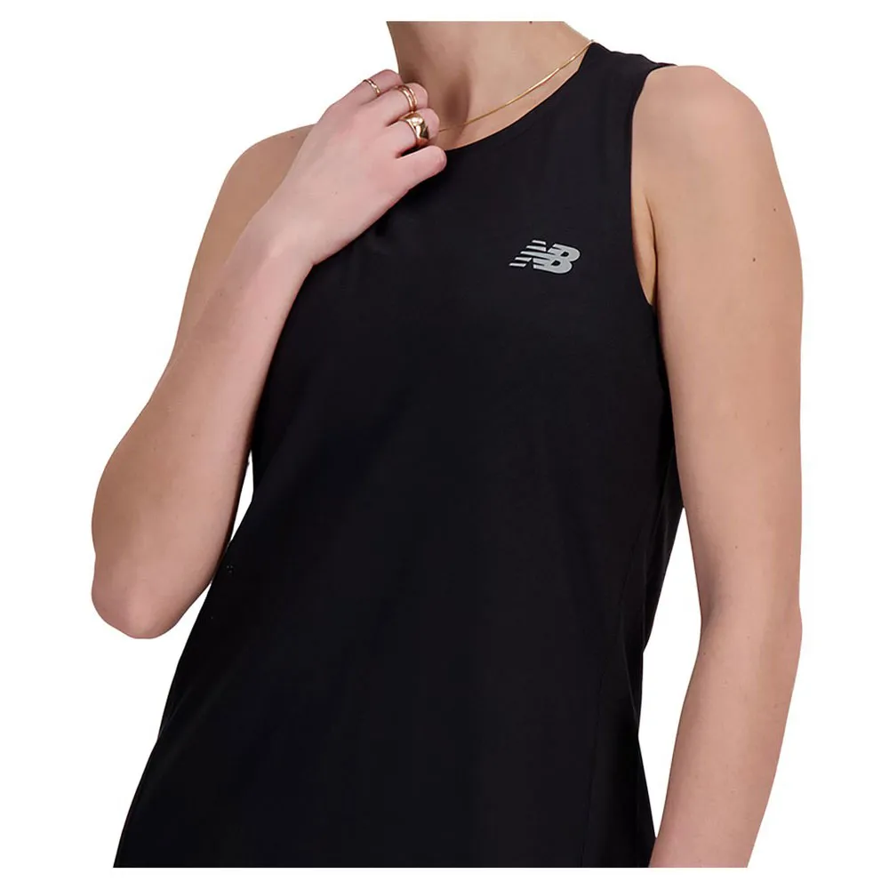 New Balance Jacquard Slim ärmlös T-shirt female