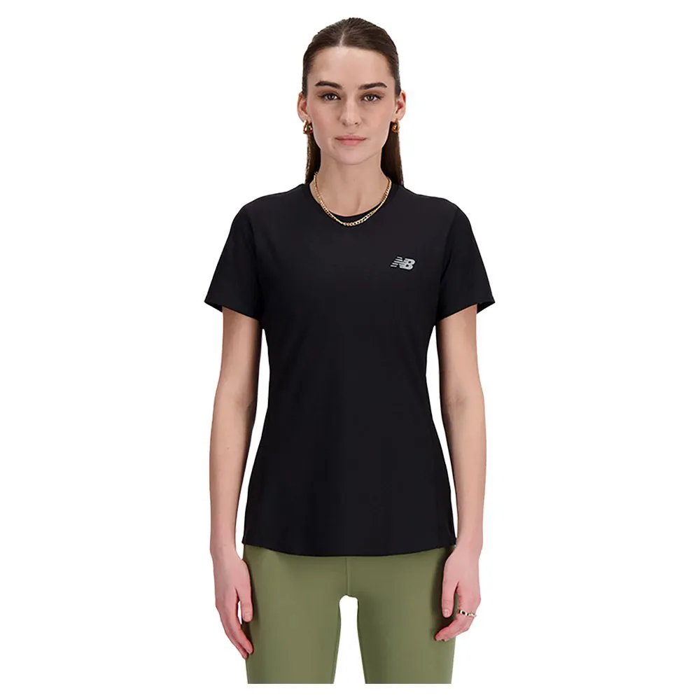New Balance Jacquard Slim T-shirt Med Korta ärmar female