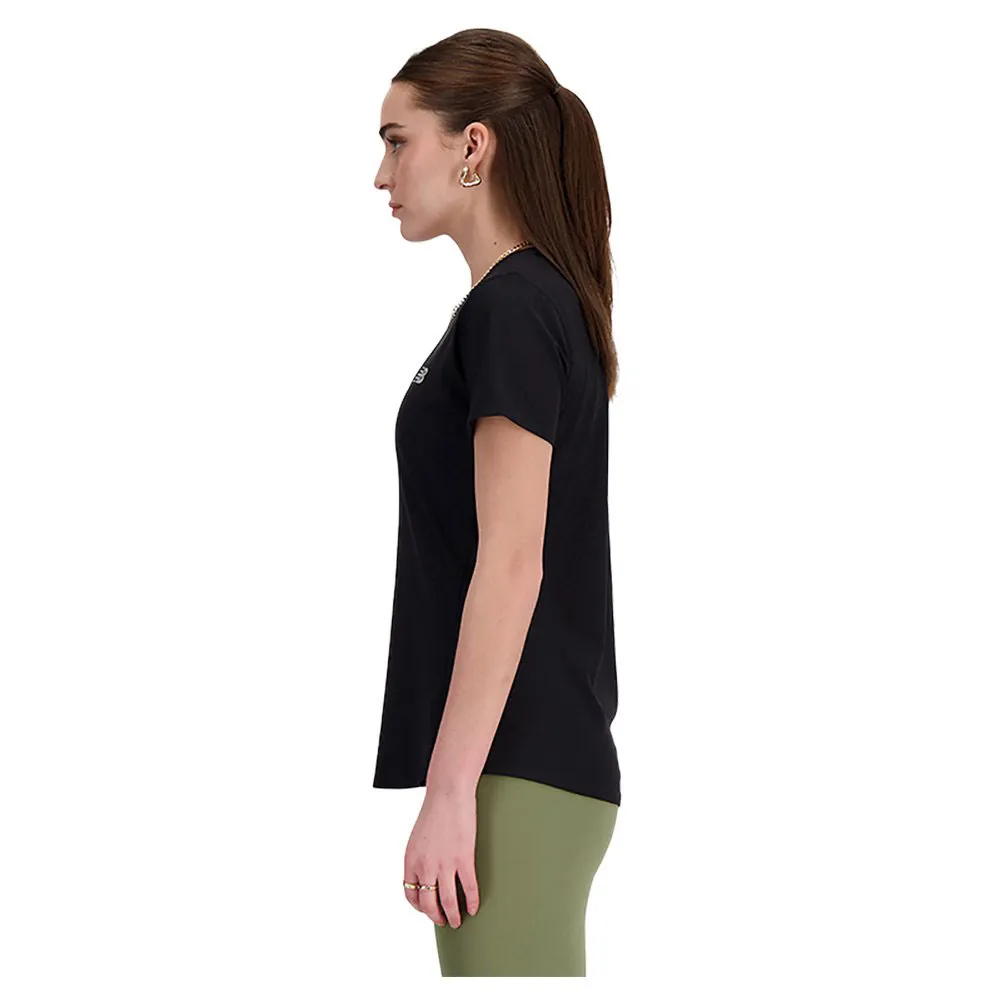 New Balance Jacquard Slim T-shirt Med Korta ärmar female