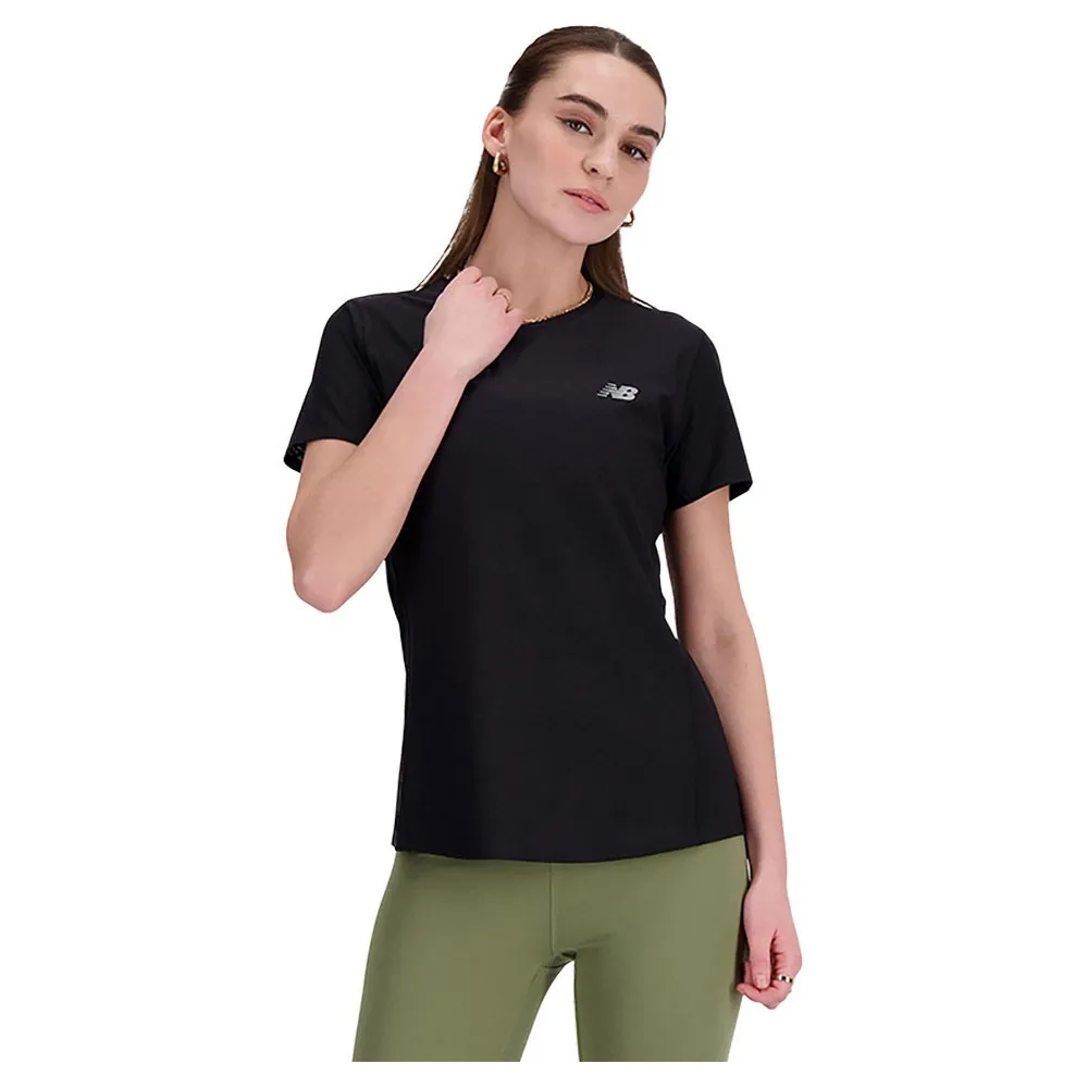 New Balance Jacquard Slim T-shirt Med Korta ärmar female