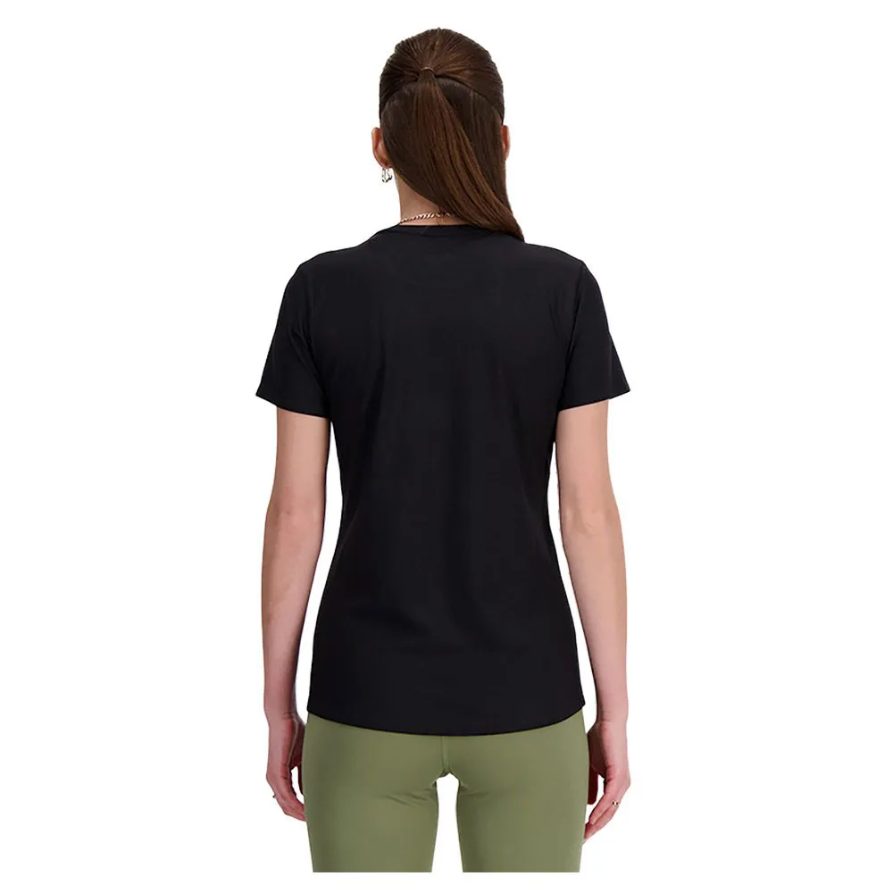 New Balance Jacquard Slim T-shirt Med Korta ärmar female