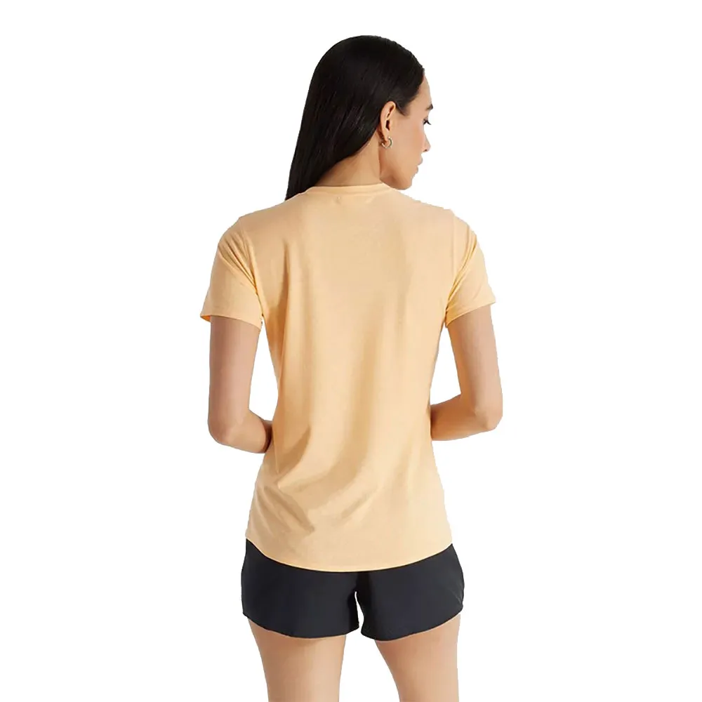 New Balance Jacquard Slim T-shirt Med Korta ärmar female New Balance Jacquard Slim T-shirt Med Korta ärmar female